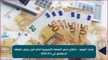 هدف اليورو.. ارتفاع سعر العملة الأوروبية أمام الين يصل لنقطة الانطلاق في 3-9-2025